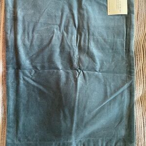 Pottery Barn Velvet Blue Decorative Pillow Case